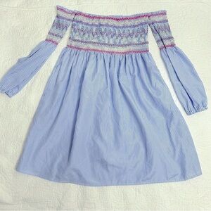 Rebellion Embroidered Off the Shoulder Retro Dress Size S